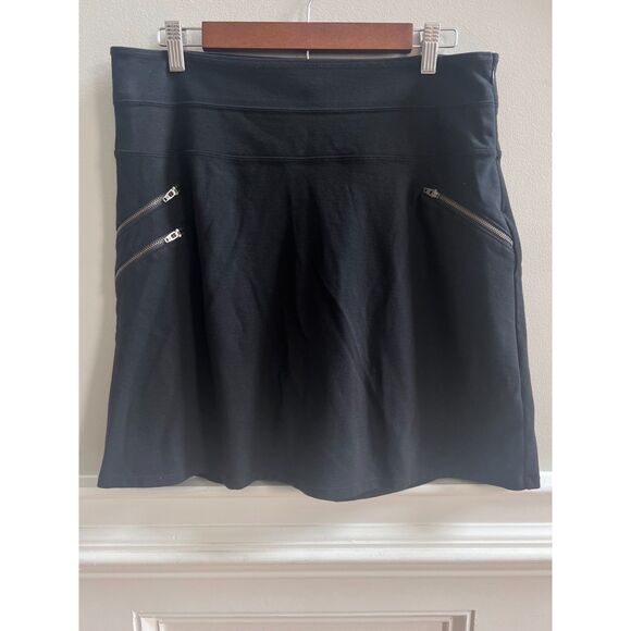 Athleta Ponte Black Skirt - Size 12 - Picture 4 of 5